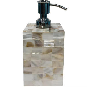 Ensemble de salle de bain sept pièces en nacre fait à la main accessoires de vanité incrustés de coquillages modernes personnalisables pour les hôtels de luxe maisons - Product Image 3