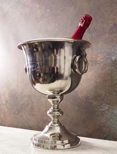 ถังแชมเปญอะลูมิเนียมหล่อขึ้นรูปโลหะสไตล์วินเทจสีเงิน สำหรับแช่ไวน์และเบียร์ ชุดอุปกรณ์บาร์ - Product Image 3