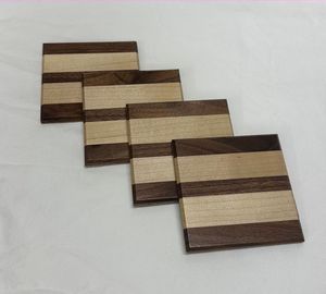 2026 Hot Selling Epoxy Wooden Resin <b>Coasters</b> Mat Acacia Wood <b>Coaster</b> <b>Set</b> For Kitchen Tabletop Custom Logo & Restaurant Hotel Use - Product Image 5