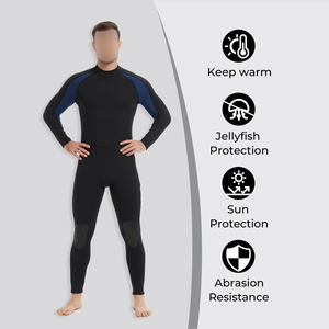 Combinaison de plongée homme de qualité supérieure, fermeture éclair avant, néoprène, isolation thermique, pour la plongée en eau profonde - Product Image 4