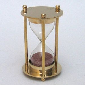 Polished Brass Sand <b>Timer</b> Luxury Decorative Hourglass Elegant Vintage Home Office Display Accent Gift - Product Image 4