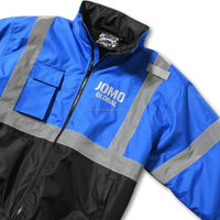 Veste coupe-vent réfléchissante Eagle pour le personnel diplomatique, style safari |   Veste à capuche imperméable, écologique, respirante, avec doublure en toile de polyester