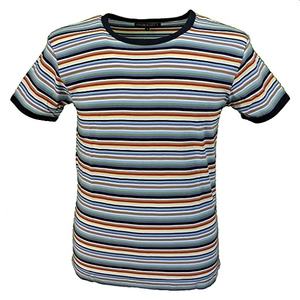 Camiseta Personalizada al por Mayor para Hombre, 100% Algodón Orgánico, Estilo Marinero, Corte Regular, Cuello Redondo, Ecológica, a Rayas, Transpirable - Product Image 3