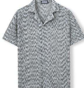 Men's Short Sleeve Printed Casual Shirt Turn-<b>down</b> Collar Summer Woven Patterned Button Front Design - Product Image 6
