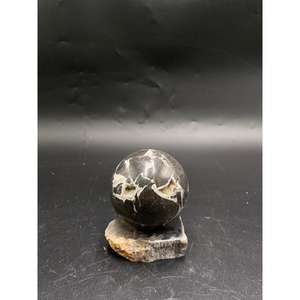 Sphère de Mamba Noire Naturelle 5 cm, Boule de Cristal Polie, Pierre Naturelle Décorative pour la Guérison et la Décoration - Product Image 3