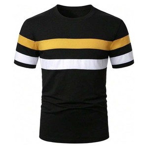 เสื้อยืดคอกลมโอเวอร์ไซส์ทรงบ็อกซี่ผ้าคอตตอนหนาคุณภาพสูงสำหรับผู้ชาย ขายส่ง - Product Image 5