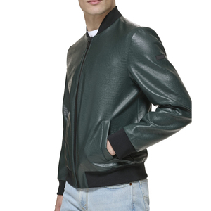 Chaquetas de Cuero para Hombre al por Mayor, Talla Grande hasta 8XL, Moda Otoño Invierno, Chaqueta Casual de Cuero Sintético con Cierre de Cremallera, Color Sólido - Product Image 4