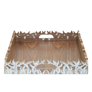 New Mother of Pearl Inlay <b>Chocolate</b> Tray Luxury Unique Design for <b>Ramadan</b> Eid Holiday Manufacture and Wholesale From Vietnam - Product Image 1