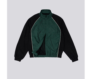 Chaqueta cortavientos anorak de nailon con cremallera, bolsillo en el pecho, estampado personalizado y bloques de color para hombre, al por mayor - Product Image 1