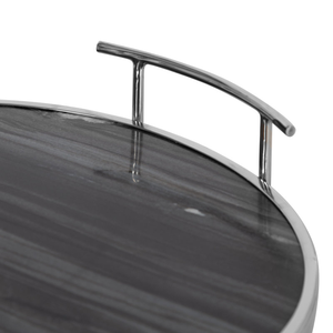 Modern Metal Serving Tray Decorative Food Platter for Dining <b>Table</b> and Kitchen At Best Price - Product Image 2