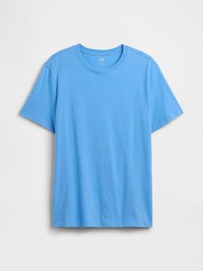 <b>Gap</b> Men's Blue Short Sleeve T-Shirt Regular Fit O-Neck Cotton Jersey Casual Style - Product Image 2