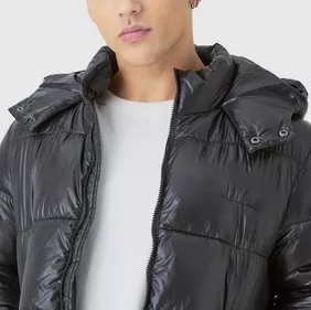Fashion Custom Made Puffer Jacket Coat Winter <b>Wind</b> <b>Breaker</b> Black Men's Puffer Jacket 2027 Men's Hooded Puffer Jacket - Product Image 6