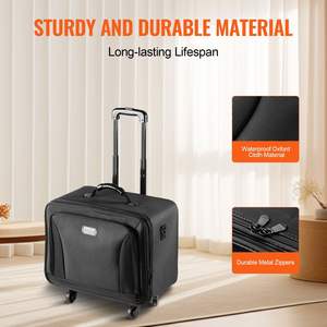 Valigetta professionale impermeabile Oxford nera per il trucco grande portaoggetti a 3 livelli comoda maniglia per il trucco Organizer - Product Image 3