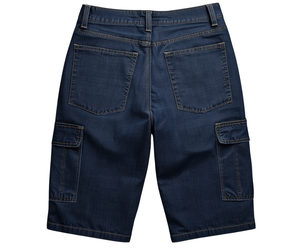Shorts Clásicos de Mezclilla para Hombre, Corte Holgado, con Múltiples Bolsillos, para Trabajo - Product Image 2