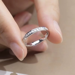 Premium Quality Moissanite <b>Diamond</b> <b>Ring</b> Luxury Fine Jewelry for Wedding Engagement and Daily Wear Available At Best Price - Product Image 3