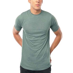 T-shirts de sport décontractés pour hommes grande taille, 100 % coton, séchage rapide, respirants, coupe régulière, style urbain, prix abordable, personnalisables OEM - Product Image 3