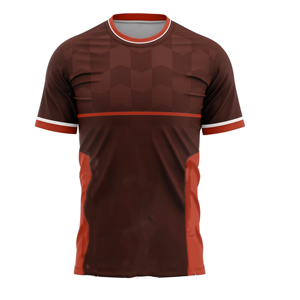 Maillot de football à col rond pour homme, manches courtes, imprimé géométrique, polyester respirant, vêtements de sport, coupe classique, adulte, toutes saisons - Product Image 5