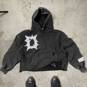 เสื้อฮู้ดดี้ผู้ชายแบบซันเฟด ย้อมสีเอซิด ลุคดิสเทรส EMD ฮู้ดดี้เนื้อหนา ย้อมสีเอซิด คุณภาพสูง - Product Image 2