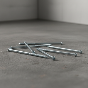 PDC <b>Double</b>-<b>Ended</b> Metric/Inch Wood <b>Screws</b> M6-M12 Diameter Slotted Head Partial Thread Class 4.8 6.8 Zinc Plated Carbon Steel DIN - Product Image 1
