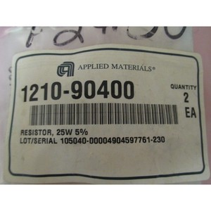 Resistencia 2 AMAT 1210-90400, 25W 5% - Equipos y piezas de semiconductores de confianza de marca global - Product Image 1