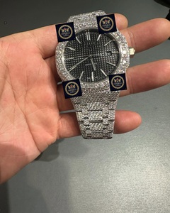นาฬิกาข้อมือหรูหราสไตล์สปอร์ตแฟชั่นฮิปฮอป รุ่นใหม่ Imperial Jewels ตัวเรือนสแตนเลสสตีล ประดับเพชรโมอิสซาไนต์เต็มหน้าปัด ระบบอัตโนมัติ ขนาด 42 มม. พร้อมกระจกนาฬิกา - Product Image 2