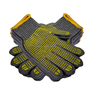 Guantes de seguridad de punto gris de alto rendimiento Características antiestáticas antideslizantes de puntos amarillos para tareas industriales de agarre mejorado - Product Image 2
