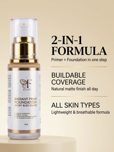 Radiant Prime <b>Foundation</b> Liquid <b>Foundation</b> 24H Long Lasting Oil-Control Loose Powder Matte Finish 30ml for All Skin Types - Product Image 4