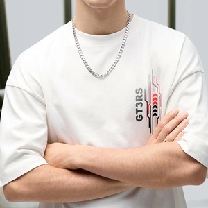 เสื้อยืดคอกลมแขนสั้นผู้ชาย ผ้าถัก 100% คอตตอน 190 กรัม ระบายอากาศ แห้งเร็ว ลายกราฟิก 3 มิติ ดีไซน์ตลก ทรงปกติ - Product Image 5