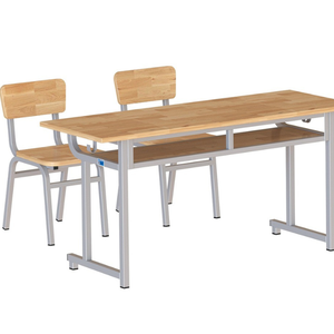 Ensemble table haute et chaises modernes en métal, structure métallique, surface en bois, écologique, durable, mobilier scolaire pour - Product Image 3