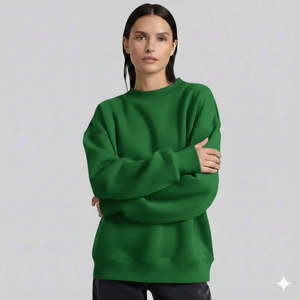 Sweat-shirt décontracté à col roulé en polaire tricotée de haute qualité pour femme, coupe ample, imprimé personnalisé 2026, 100 % haute qualité - Product Image 5