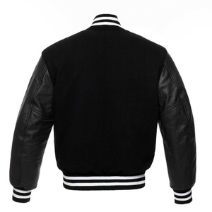 OEM Wholesale Unisex Hooded Varsity Jacket 100% Wool Waterproof Windproof Reversible Color <b>Block</b> Zipper Closure Winter - Product Image 2