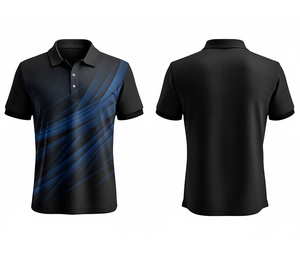 Polo de Sublimación Completa a la Moda, Ligero y Cómodo para Hombres, Mujeres y Jóvenes, de Secado Rápido, Estilo Deportivo - Product Image 5