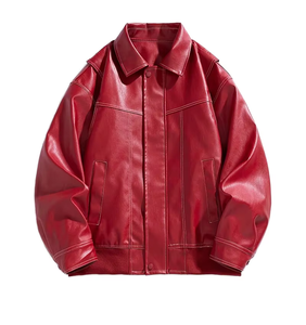 Chaqueta de Motocicleta Otoñal de Color Sólido, Ecológica, Transpirable, para Parejas, Corte Holgado, para Hombre, con Parches de Spandex/Poliéster en la Parte Delantera, Elegante - Product Image 6