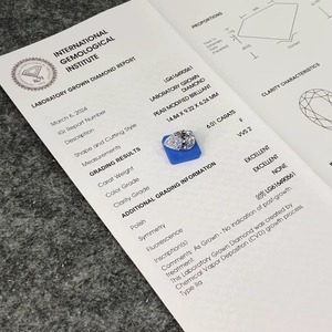 Diamant CVD de laboratoire taille poire, 6,01 carats, couleur E, pureté F VVS2, certifié IGI pour la joaillerie - Product Image 5