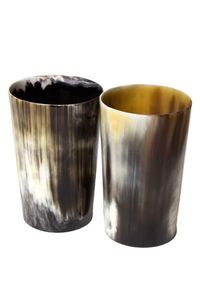 Ensemble de verres à boire en corne naturelle - Product Image 2
