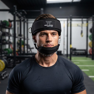 Arnés de Cabeza Ajustable Premium para Entrenamiento de Fuerza del Cuello, Acolchado Cómodo, Costuras Reforzadas, Material de Neopreno, Gancho - Product Image 4