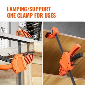 Morsetti a F a Cambio Rapido, Confezione da 2, 60 cm, Morsetti a Barra per Falegnameria Utilizzabili con Una Sola Mano, Alta Resistenza, Limite di Carico 300 Libbre - Product Image 3