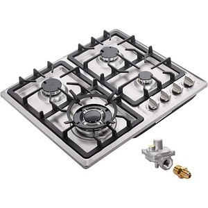 Estufa de Gas de Doble Combustible Sellada con 4 Quemadores de Acero Inoxidable, Placa de Gas Empotrable de 4 Quemadores DK245-A02 - Product Image 1