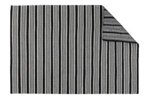 Tapis Dhurrie Moderne en Laine et Coton Tissé à Rayures, Fait Main, pour Hôtels, Résistant à l'Eau, avec Dos Antidérapant en Caoutchouc, Épaisseur Moyenne STAR - Product Image 2