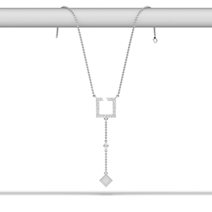 Colgante de Diamante Natural con Cadena en Oro de 10K, 14K, 18K, Platino y Plata, Joyería Fina Elegante para Mujer, Uso Diario y Regalos - Product Image 2