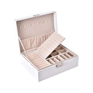 Artistic Wooden <b>Jewelry</b> Box for Women Featuring <b>Organized</b> Storage Space for Precious Rings Earrings Necklaces and Bracelets - Product Image 1
