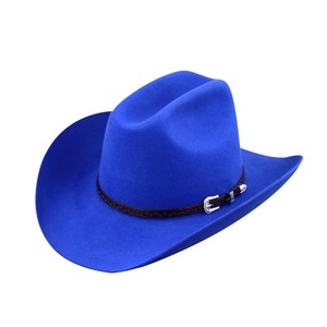 Personalized Classic Leather Cowboy Fedora Felt <b>Hat</b> with Customized Logo Unisex Adult Outdoor <b>Hat</b> - Product Image 4