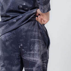 Nuevo Conjunto Deportivo Ligero de Microfibra Estampada para Hombre, Chaqueta y Pantalones Casuales de Dos Piezas con Bolsillos con Cremallera - Product Image 5