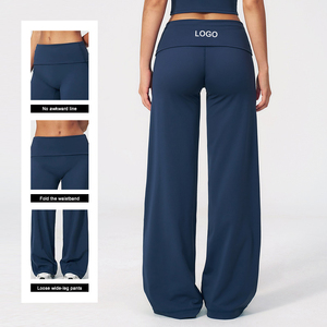 Pantalon large personnalisé imprimé, séchage rapide, respirant, en Spandex/Nylon, taille pliable, coupe ample, mode décontractée - Product Image 4