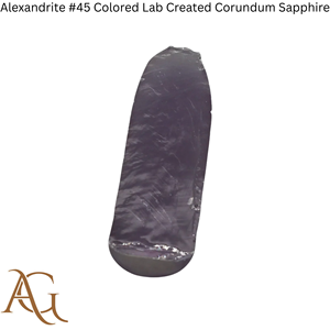 Alejandrita # 45 bolas de zafiro de corindón sintético cultivado en laboratorio, de colores, creadas por fusión de llama, gemas simuladas para corte lapidario. - Product Image 2