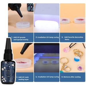 High-transparency, odorless <b>UV</b> epoxy <b>resin</b> for DIY handmade hemp jewelry and <b>UV</b> crystal epoxy <b>resin</b> - Product Image 6
