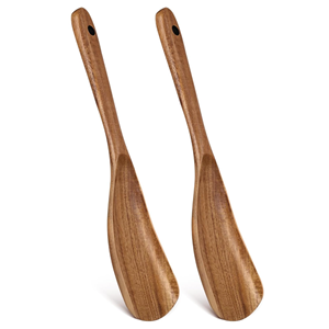Spatule de cuisine en bois d'acacia écologique, cuillères en bois de teck, ensemble d'ustensiles de cuisine, cuillères résistantes à la chaleur, durables, Vietnam - Product Image 3