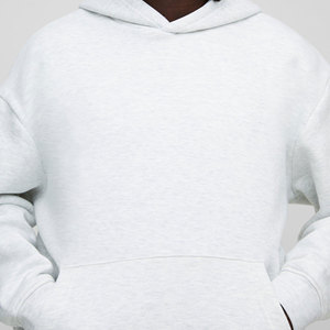Sweat à capuche en molleton épais 100% coton 400G, coupe oversize, grande taille pour homme, hiver, avec logo personnalisé, imprimé, brodé, tricoté, modèle vierge en stock - Product Image 5