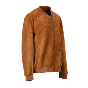 Stylish Outerwear Soft Touch Comfortable Fit Durable Stitching Modern Fashion Streetwear Men <b>Suede</b> Leather <b>Jacket</b> - Product Image 2