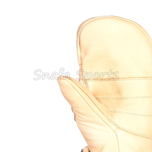 Mitaines en cuir pour femmes, gants d'hiver thermiques imperméables en peau de mouton, mitaines de travail décontractées, respirantes et confortables - Product Image 6